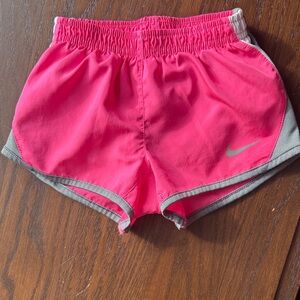 Nike Hot Pink and Gray Dri-fit shorts